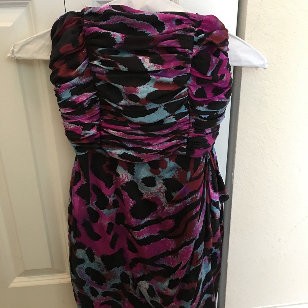 Strapless Silk Dress